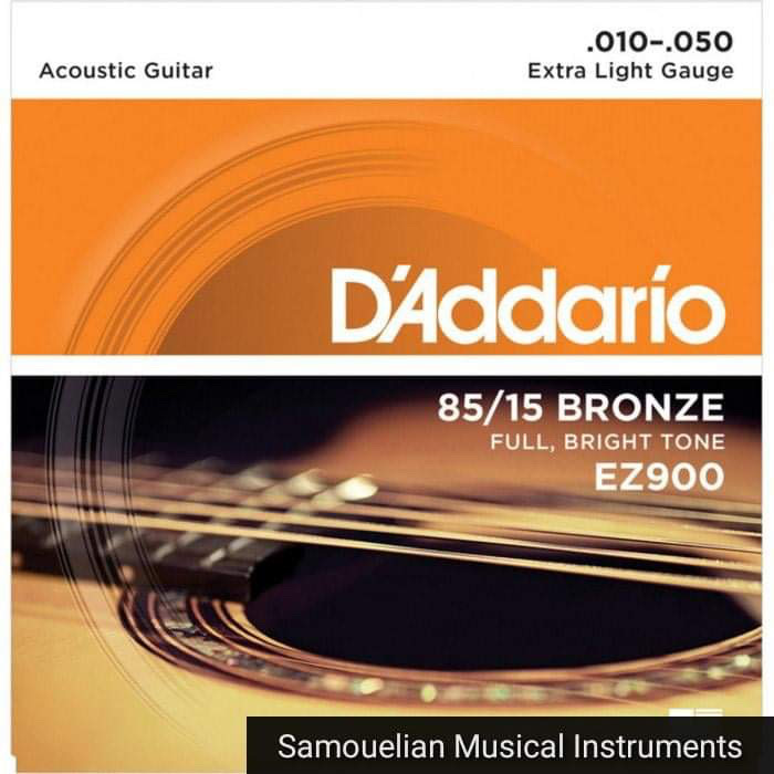 AD00A6CC-6ABB-44CD-BE5F-4DDF172C2BF4.jpeg Χορδές Ακουστικής Κιθάρας D’Addario EZ900 85/15 Bronze | Extra Light 0.10-0.50 - Image 1