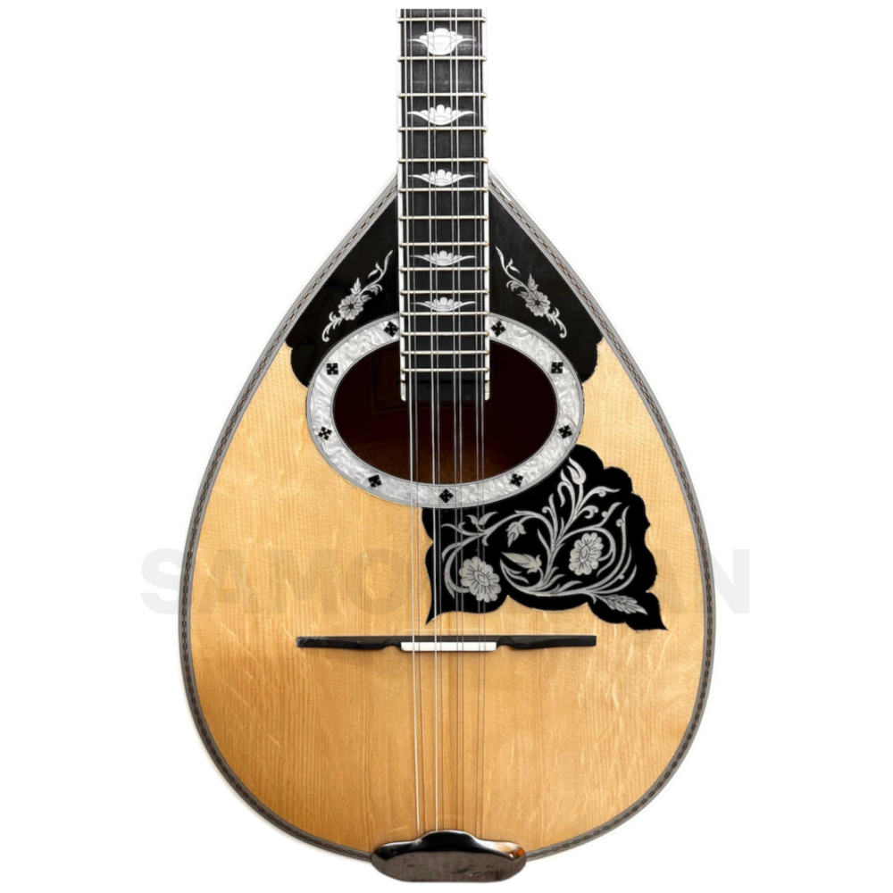 Politaridis_4xrd.png Professional Handmade 4-String Bouzouki | Bear-claw Spruce Top - Image 1
