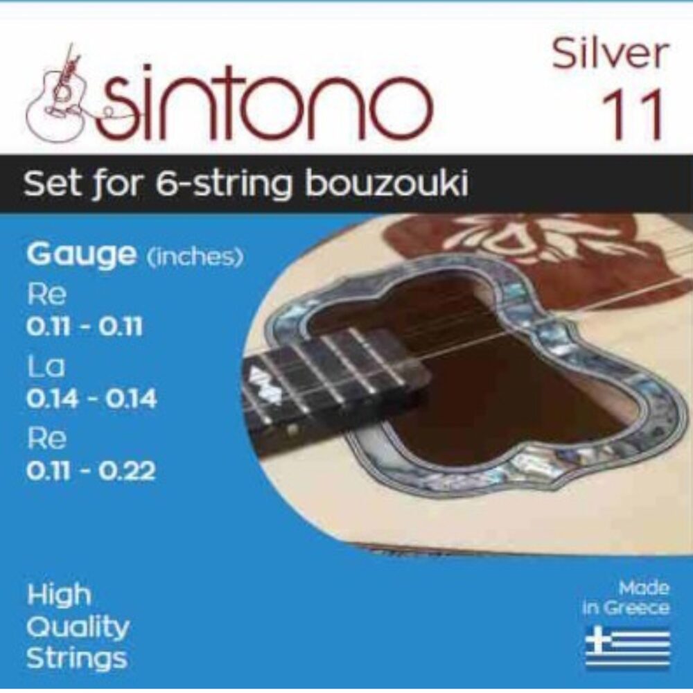 sintono_6string_011.jpg Σετ Χορδές για Τρίχορδο Μπουζούκι Sintono | Χορδές 6χορδου Μπουζουκιού Nο. 11 - Image 1
