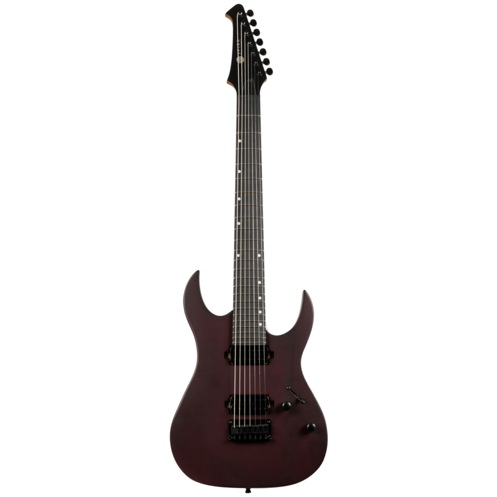 spira-t-407-mwr-front.png SPIRA T-407 MWR Ηλεκτρική Κιθάρα 7άχορδη Satin Red Wine - Image 1