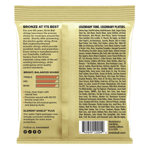 Xορδές Aκουστικής Kιθάρας Ernie Ball Earthwood 80/20 Bronze | Medium Light 11-52 - Image 2
