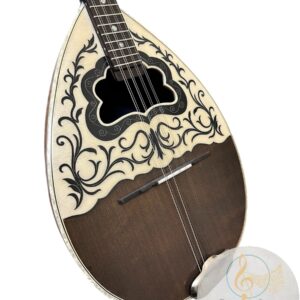 Handmade Four-String Bouzouki BZ – Brown Satin Finish