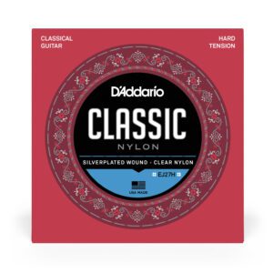 D'Addario EJ27H Student Nylon Classical Guitar Strings, Hard Tension