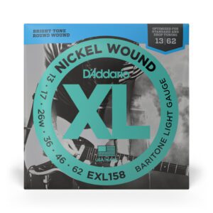 D'Addario EXL158 Nickel Wound Electric Guitar Strings, Baritone Light, 13-62