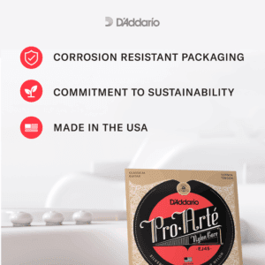 Alternative view of D'Addario EJ45 Pro-Arte Nylon Classical Guitar Strings | Normal Tension