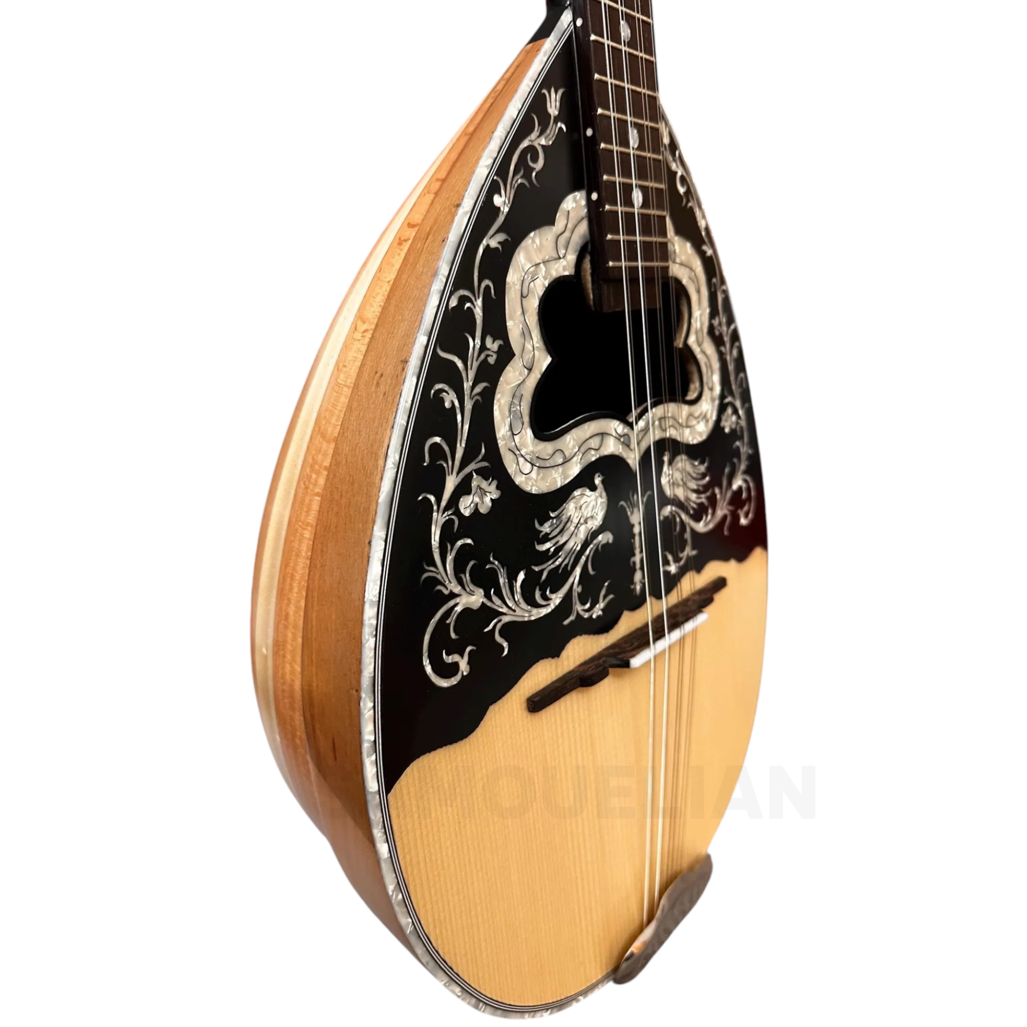 Χειροποίητο Τετράχορδο Μπουζούκι BZ Natural Σατινέ - Image 3
