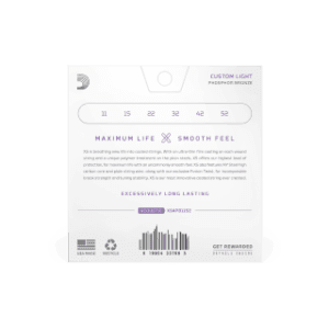 Alternative view of Χορδές Ακουστικής Κιθάρας D'Addario XS Phosphor Bronze Coated | 11-52 Custom Light