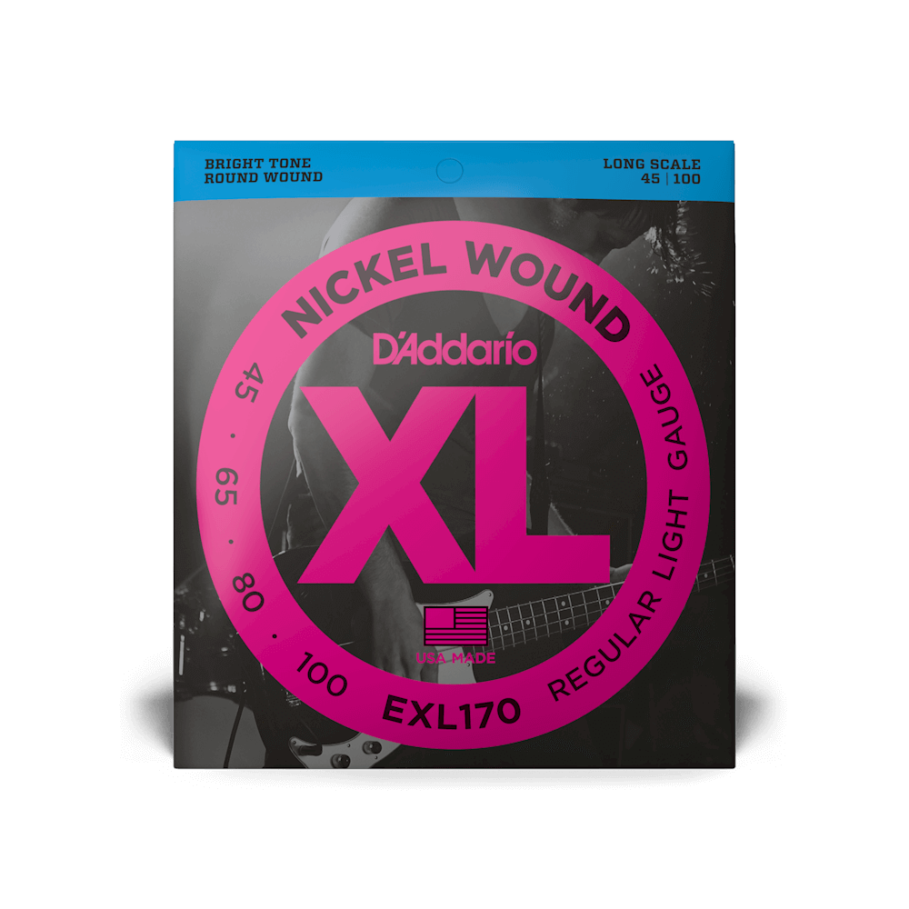 Χορδές Ηλεκτρικού Μπάσου D'Addario EXL170 Nickel, Long Scale | 45-100 Regular Light