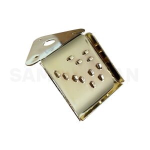 DR. PARTS MTL1/GD Gold Plated Mandolin Tailpiece Replacement - Image 3