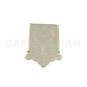 DR. PARTS MTL1/GD Gold Plated Mandolin Tailpiece Replacement - Image 4