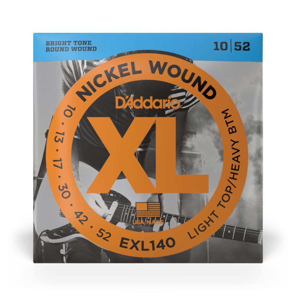 Χορδές Ηλεκτρικής Κιθάρας D'Addario EXL140 Nickel Wound, Light Top/Heavy Bottom, 10-52