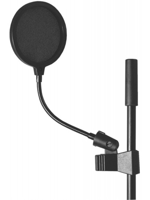 ON STAGE ASVS4-B Blk Gooseneck Pop Filter