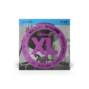 Χορδές Ηλεκτρικής Κιθάρας D'Addario EXL120 Nickel wound | Super Light, 09-42