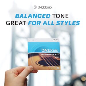 Χορδές Ακουστικής Κιθάρας D'Addario EJ16 Phosphor Bronze | 12-53 Light - Image 7