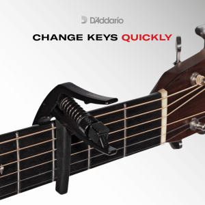 D'Addario Καποτάστο Tri-Action, Μαύρο - Image 3