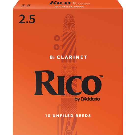 Rico Organic Καλάμι Bb Κλαρίνου RCA1025 | Σκληρότητα 2.5 (1 τεμάχιο)