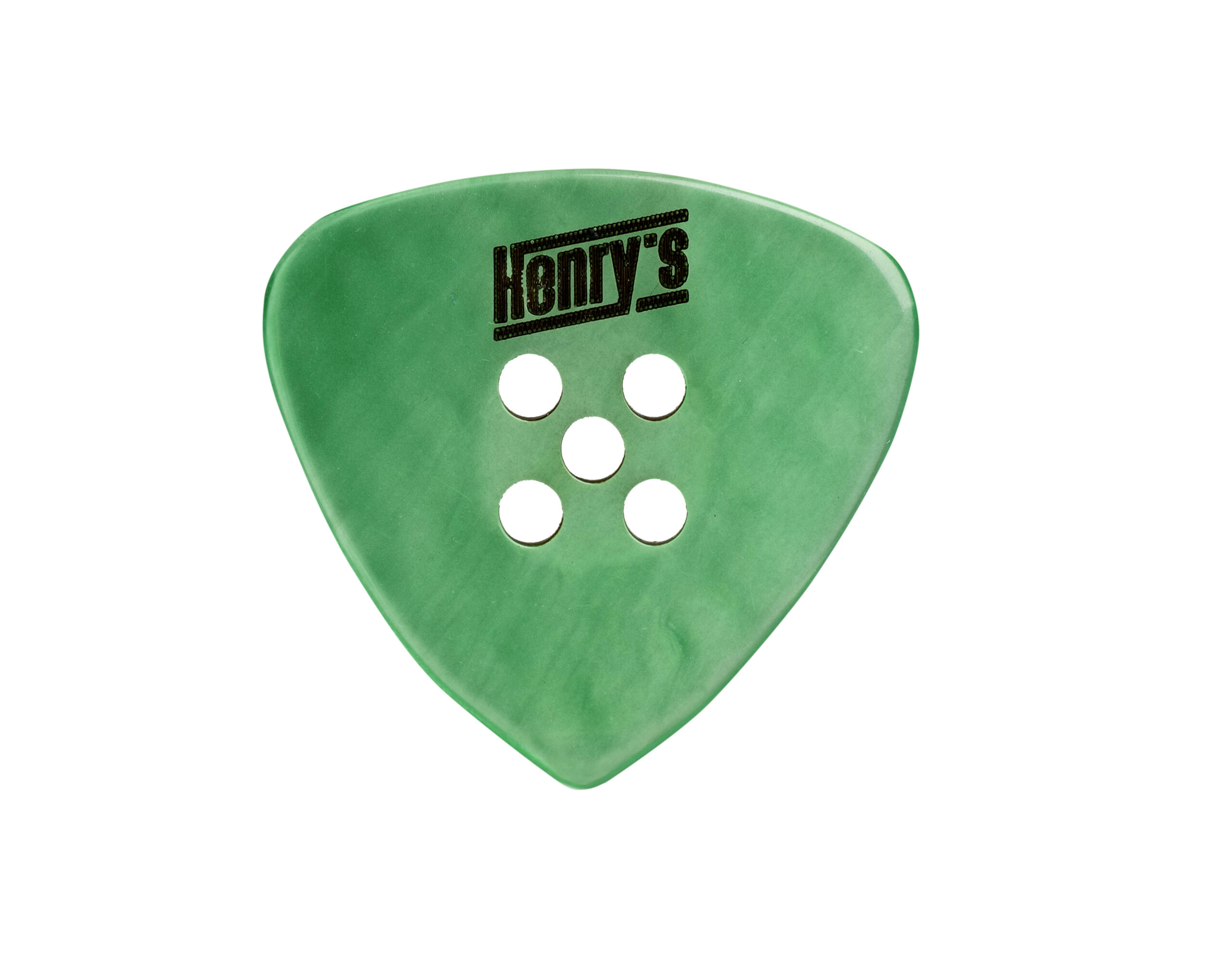 Πένα HENRY'S BUTTONE BASSER – 2mm, Πράσινο | Χειροποίητη πένα απο κουμπί
