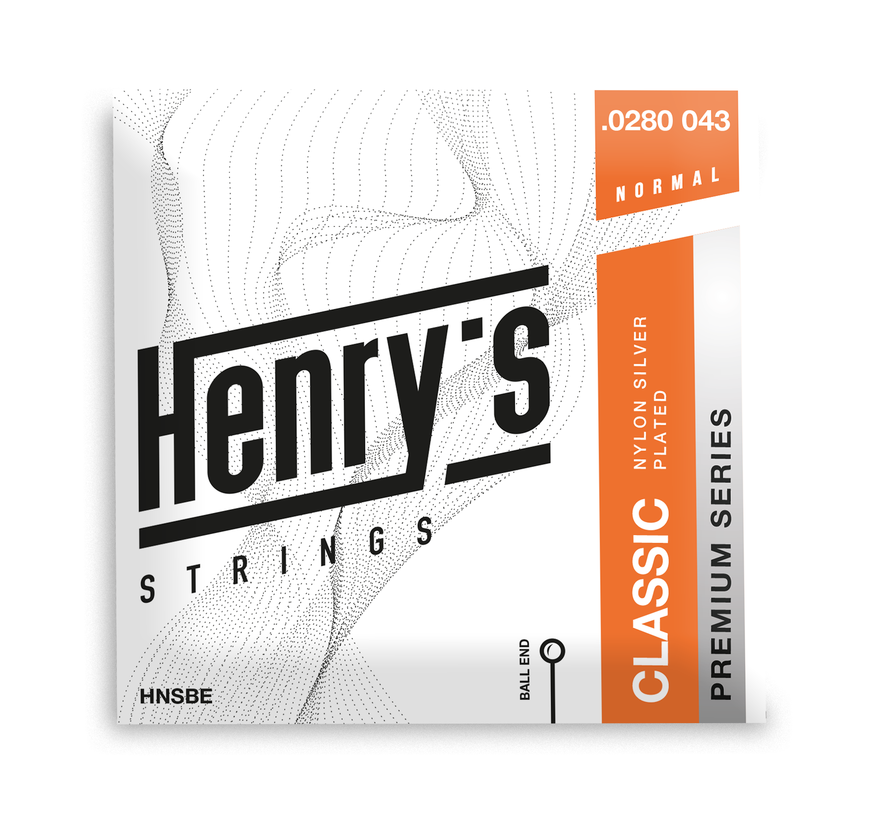 Henry's Strings Classical Guitar, Ball End, Nylon Silver