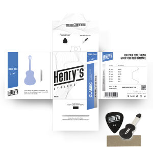 Henry's Strings Classical Guitar, Nylon Silver, Hard Tension - Image 2