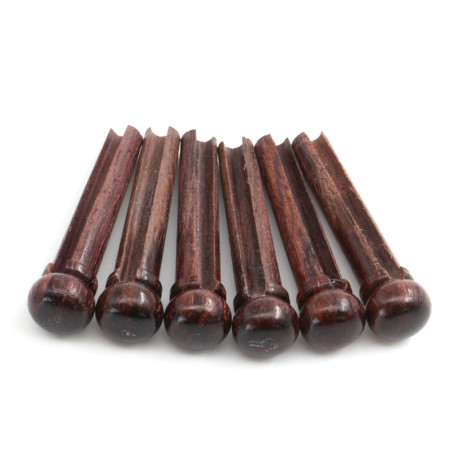 Bridge Pins Rosewood for Acoustic Guitar, No Dot (6pcs)