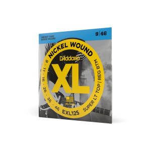 D'Addario EXL125 Χορδές Ηλεκτρικής Κιθάρας, Super Light Top/Regular Bottom 09-46