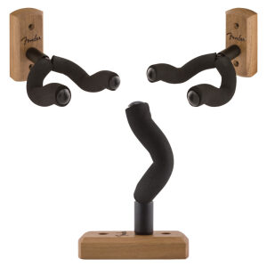 FENDER® Essentials Guitar Wall Hanger, Walnut - Image 2