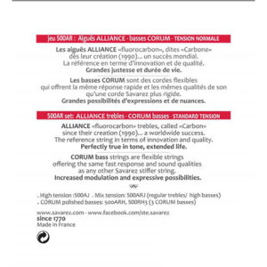 SAVAREZ® ALLIANCE CORUM Χορδές Κλασικής Κιθάρας Normal Tension - Image 2