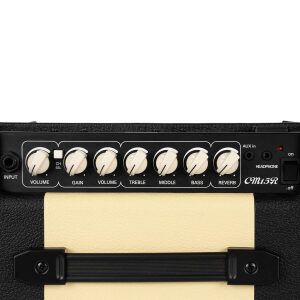 Cort CM15R 15W Guitar Amplifier with Reverb, Black - Image 3